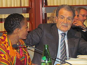 Hon. Samia Nkrumah and President Romano Prodi