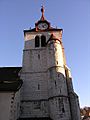 Le Locle le Moutier (temple protestant) tour de 1525