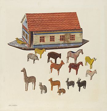 Noah's ark and animals 1943.8.7806