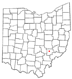 Location of Malta, Ohio