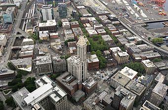 Pioneer Square from Columbia Center.jpg