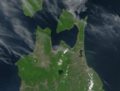 Satellite image of Aomori, Japan in May 2001