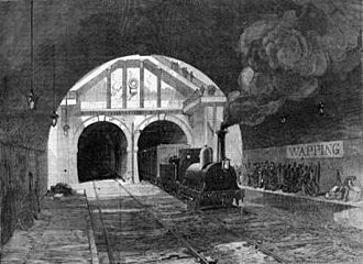 Thames tunnel train
