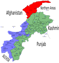 Map of Khyber Pakhtunkhwa with Chitral District highlighted