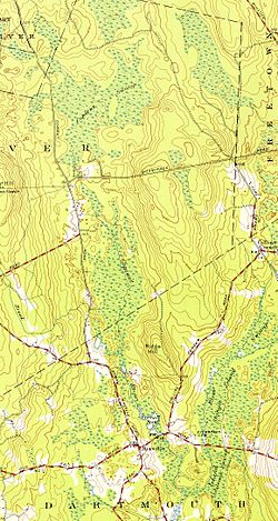 Copicut River (Massachusetts) map
