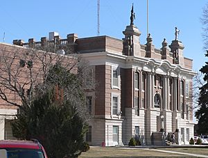Dawson County, Nebraska courthouse from NW 2