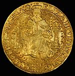 England (Great Britain) Sovereign of Elizabeth I (obv)