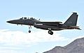 F-15K lands at Nellis AFB
