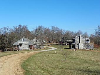 Frohna, Missouri, Saxon Lutheran Memorial cabins.jpg