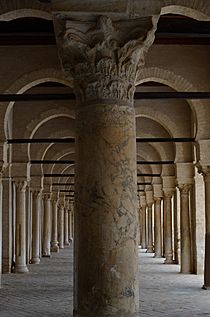 Great Mosque of Kairouan, west portico of the courtyard