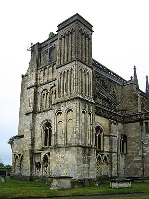 Malmesbury Abbey west tower.jpg