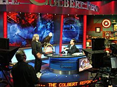National Eagle Center-MaryBeth Garrigan at The Colbert Report with Stephen Colbert 2007