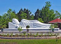 Reclining-Buddha at Linh Son Buddhist Temple -- Santa Fe, Texas
