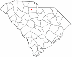 Location of Chester, South Carolina