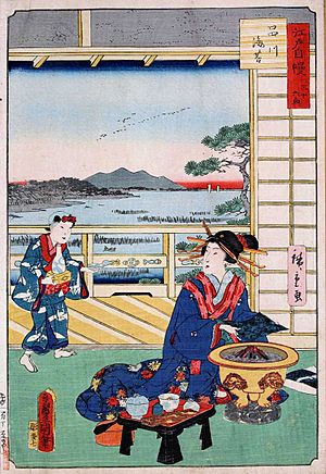 Shinagawa nori Utagawa Kuniyoshi 1864