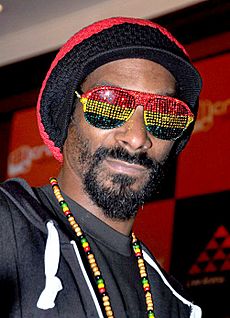 Snoop Dogg snapped attending a press conference in India