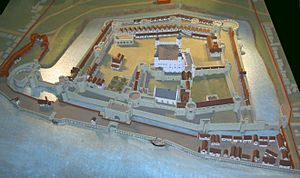 Tower of London model close up