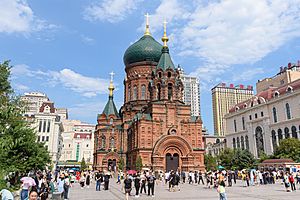 West facade of St. Sophia Cathedral, Harbin (20230721150450).jpg
