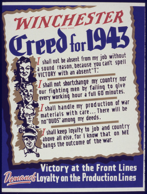 Winchester Creed for 1943 - NARA - 534571