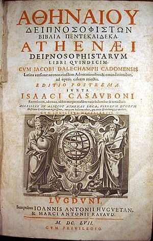 Athenaeus Deipnosophists edited by Isaac Casaubon
