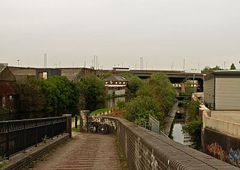 Birmingham - Spaghetti Junction - Hockley Brook and Canal.jpg