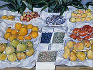 Gustave Caillebotte - Fruit Displayed on a Stand - Google Art Project