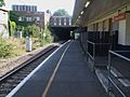 Highbury & Islington stn special platform 7 look east