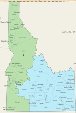 Idaho Congressional Districts, 113th Congress