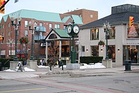 The downtown area of Oakville