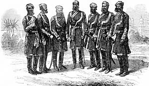 P547b NATIVE OFFICERS OF THE BOMBAY ARMY. 1818