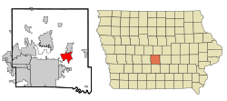 Location of Altoona, Iowa