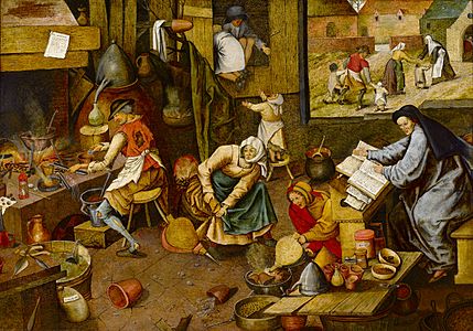 The Alchemist by Pieter Brueghel the Younger