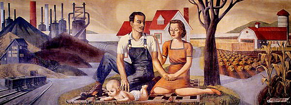The Family Industry and Agriculture,WPA by Harry Sternberg, 1939