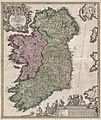 1716 Homann Map of Ireland - Geographicus - Ireland-homann-1716