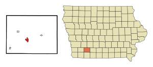 Location of Corning, Iowa