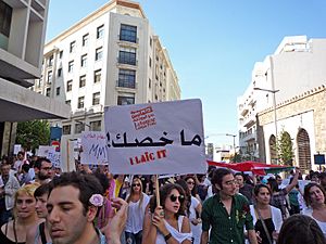 Beirut protest in 2010