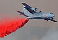 C-130E MAFFS dropping fire retardant Simi Fire Southern California DF-SD-05-14857