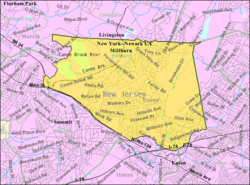 Census Bureau map of Millburn, New Jersey