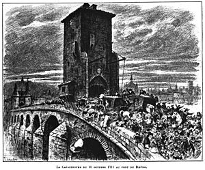 La catastrophe du 11 octobre 1711 au pont du Rhône