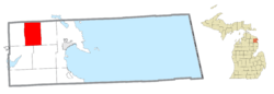Location within Alpena County