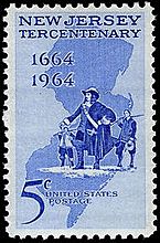 New Jersey 300th 1964 U.S. stamp.1