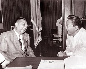 President Marcos and Fernando Lopez