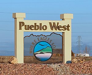 Pueblo West sign.JPG