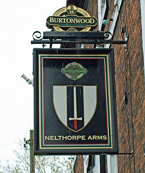 The Sign of the Nelthorpe Arms - geograph.org.uk - 776680