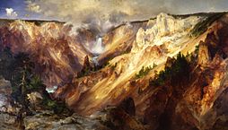 Thomas Moran - Grand Canyon of the Yellowstone - Smithsonian