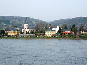 Unkel seen from the left bank of the Rhine
