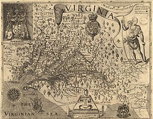 Virginia map 1606