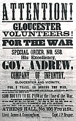 1860s recruiting GloucesterMA