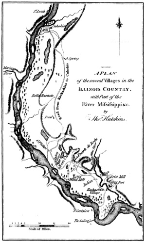 A plan of the several villages in the illinois country