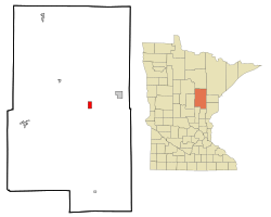 Location of the city of McGregorwithin Aitkin County, Minnesota